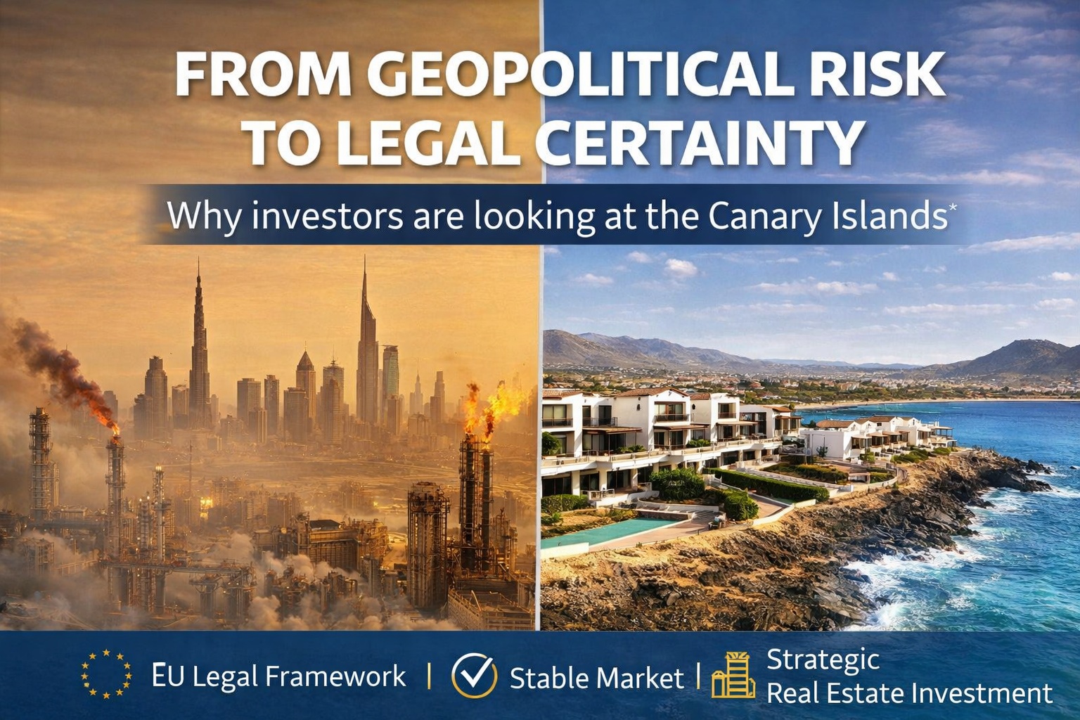 Dal rischio geopolitico alla certezza del diritto perché gli investitori strategici guardano alle Isole Canarie Dal rischio geopolitico alla certezza del diritto perché gli investitori strategici guardano alle Isole Canarie