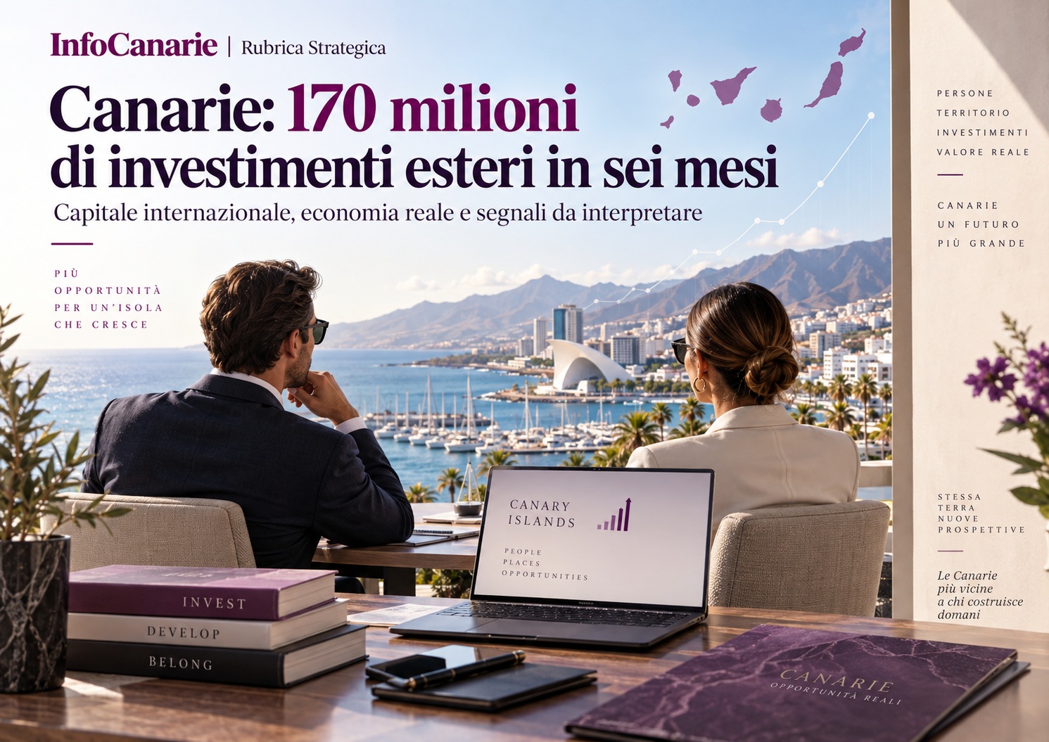 Economia Canarie 2026 | 170 milioni di investimenti esteri nel primo semestre Economia Canarie 2026 | 170 milioni di investimenti esteri nel primo semestre