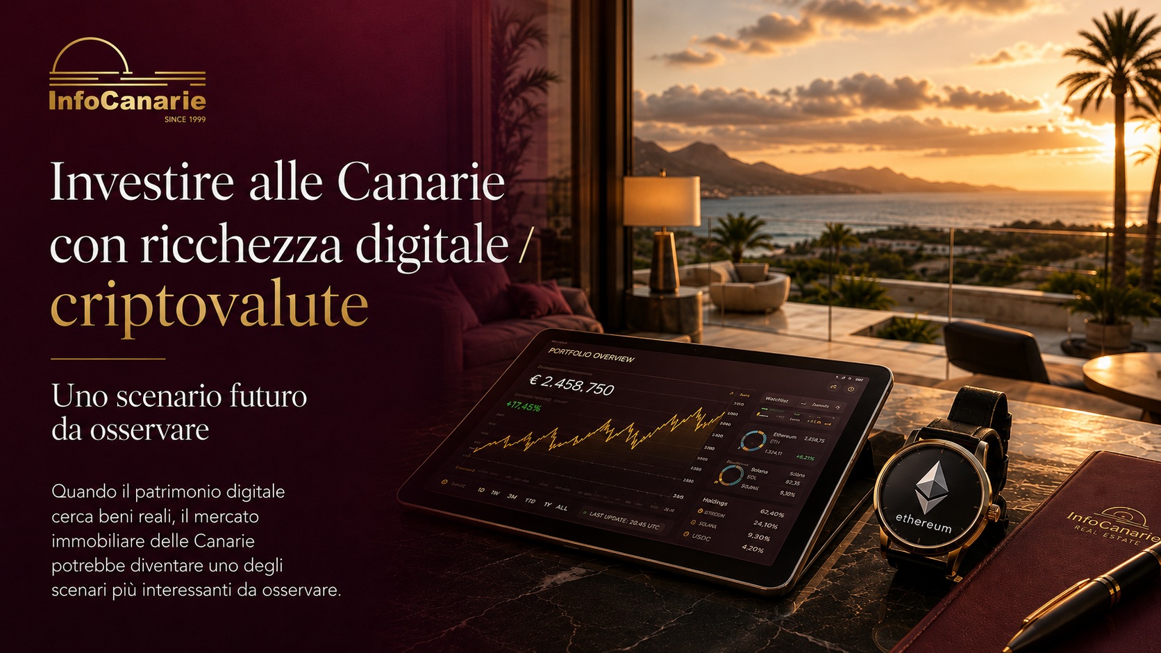 InfoCanarie Investire immobiliare alle Canarie con Criptovalute e Criptomonete ricchezza digitale InfoCanarie Investire immobiliare alle Canarie con Criptovalute e Criptomonete ricchezza digitale