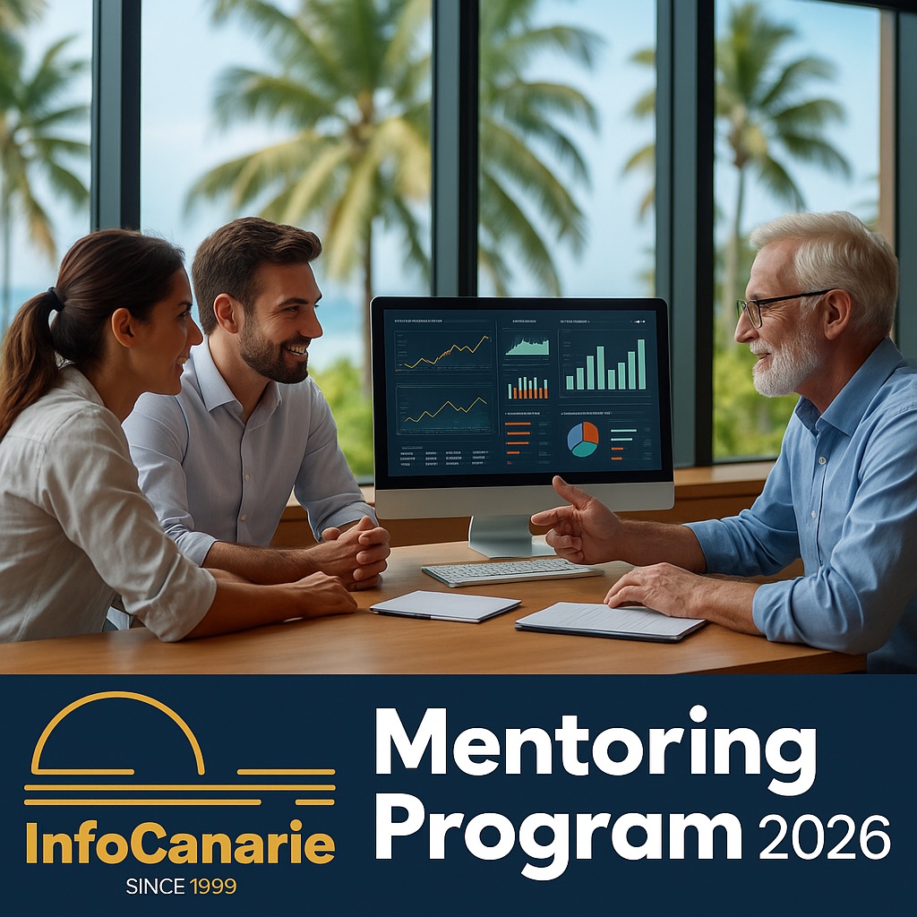 InfoCanarie Mentoring Program 2026 Investire nell'immobiliare e business a Tenerife Fuerteventura Lanzarote Gran Canaria InfoCanarie Mentoring Program 2026 Investire a Tenerife Fuerteventura Lanzarote Gran Canaria
