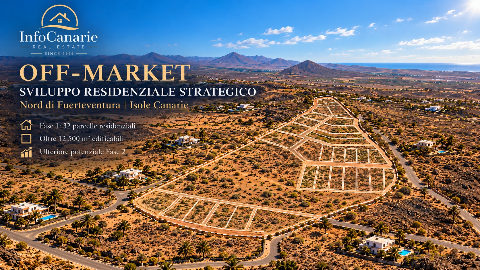 OFF MARKET Immobiliare Fuerteventura Opportunità Strategica di Sviluppo Residenziale Fuerteventura Nord - InfoCanarie Real Estate OFF MARKET Opportunità Strategica di Sviluppo Residenziale Fuerteventura Nord InfoCanarie Real Estate