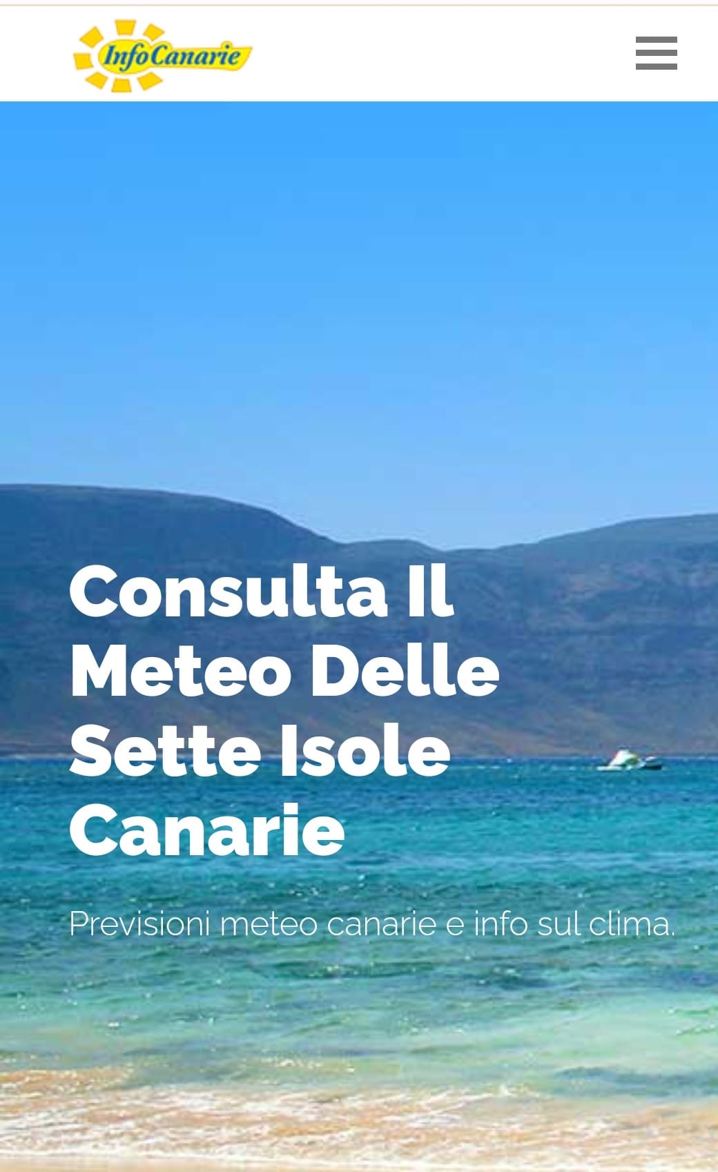 meteo canarie clima InfoCanarie che tempo fa